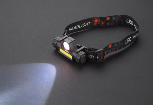 Latarka czołowa COB FRENTE czarny