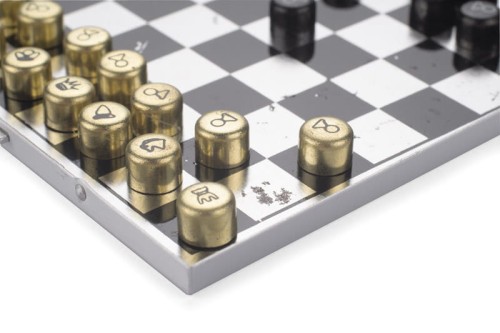 Mini szachy magnetyczne MATO - II gatunek srebrny