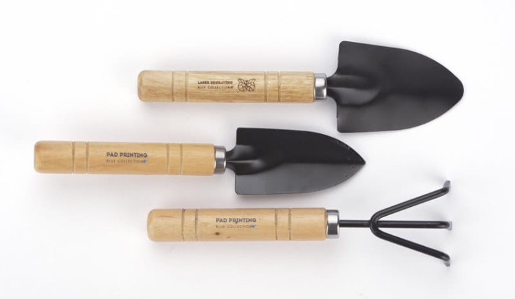 Zestaw mini narzędzi ogrodniczych FLOWER beżowy (naturalny)