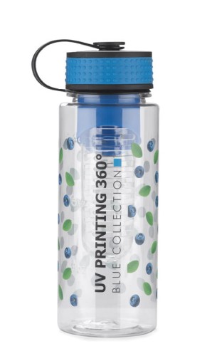 Bidon z wkładem na owoce FRUGT 800 ml niebieski