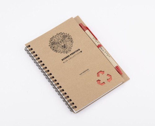 Notes z długopisem SERENO czerwony