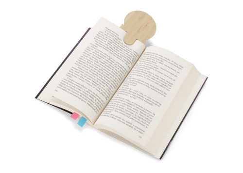 Linijka bambusowa z karteczkami BEMO beżowy (naturalny)