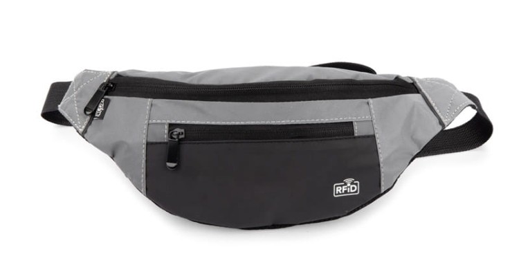 Torebka biodrowa rPET MARTE popielaty (szary)