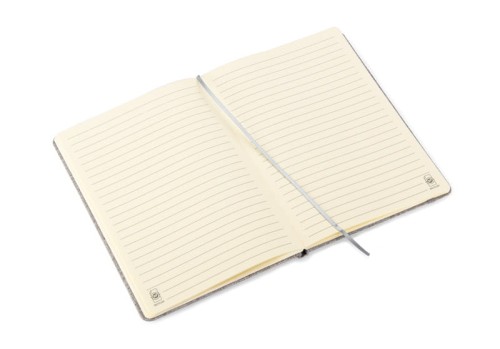 Notes z recyklingowanej bawełny BIVELLO A5 popielaty (szary)