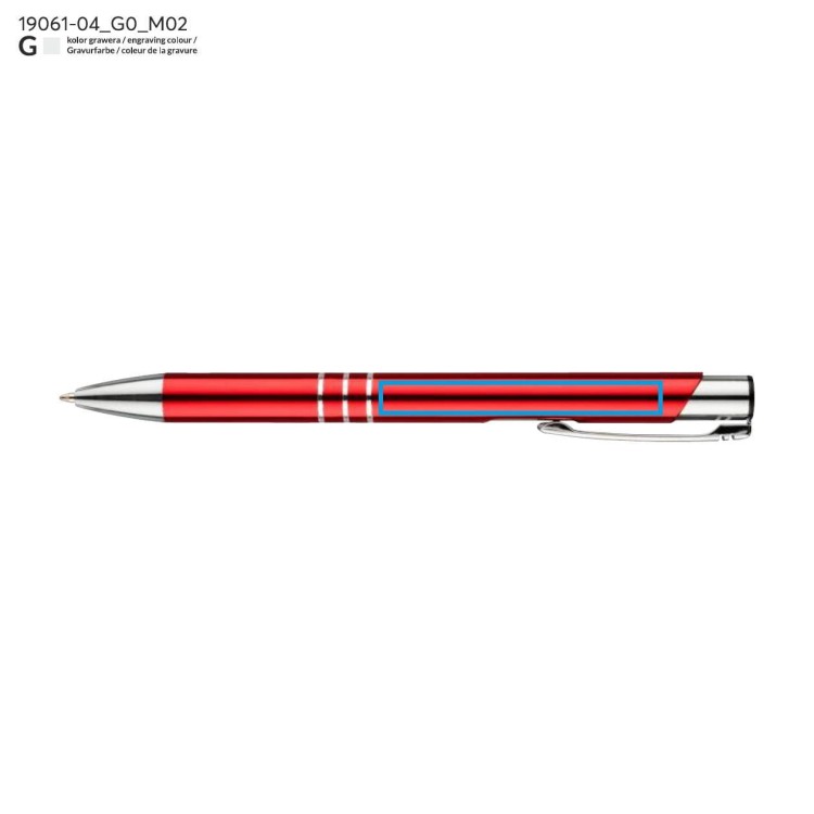 Długopis KALIPSO czerwony