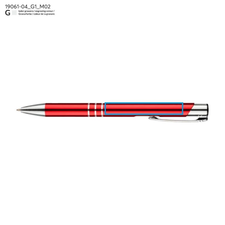 Długopis KALIPSO czerwony