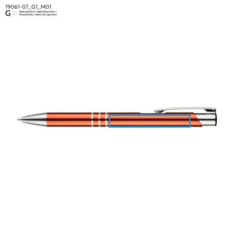 Długopis KALIPSO pomarańczowy