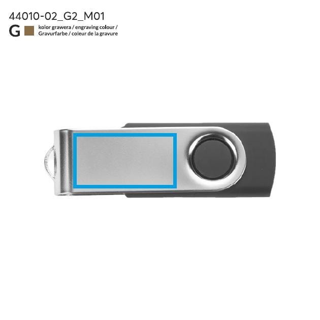 Pamięć USB TWISTER 4 GB czarny