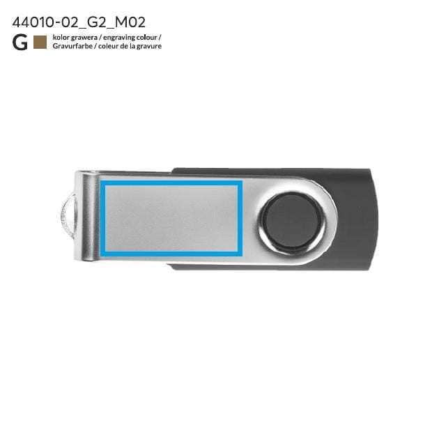 Pamięć USB TWISTER 4 GB czarny