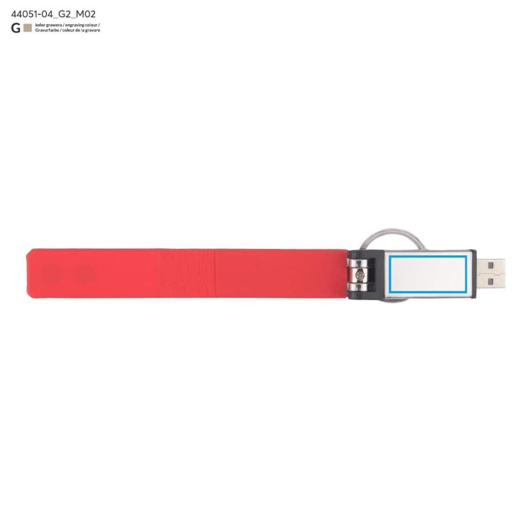 Pamięć USB BUDVA 8 GB czerwony