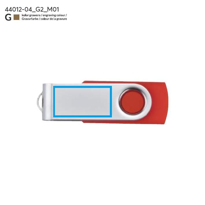 Pamięć USB TWISTER 16 GB czerwony