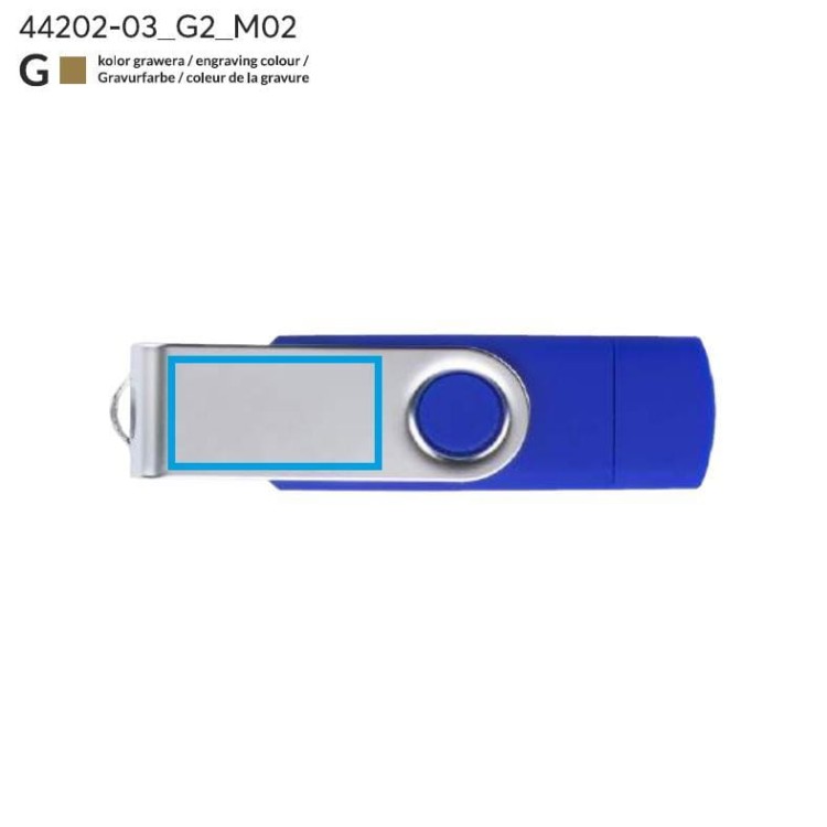 U-disc TWISTER 16 GB niebieski