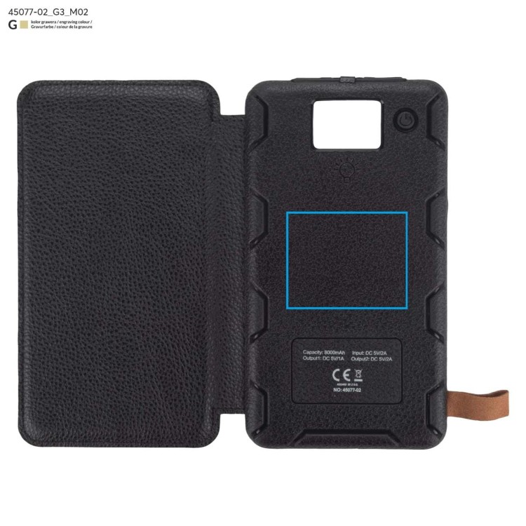 Power bank SOLRAY 8000 mAh czarny