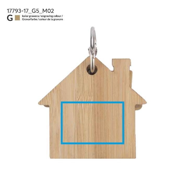 Karteczki samoprzylepne z brelokiem HOMA beżowy (naturalny)