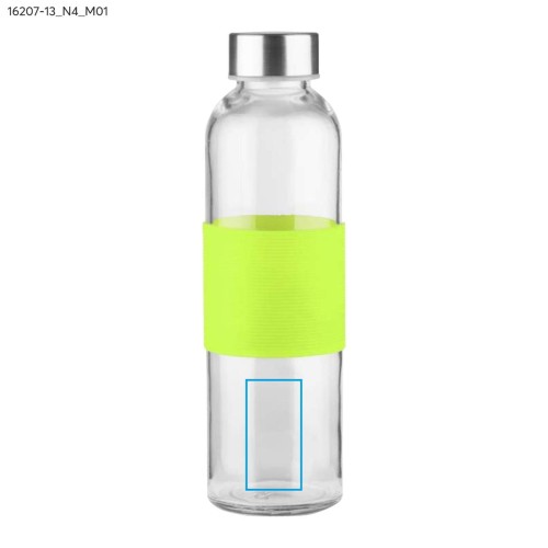 Butelka szklana GLASSI 510 ml zielony jasny