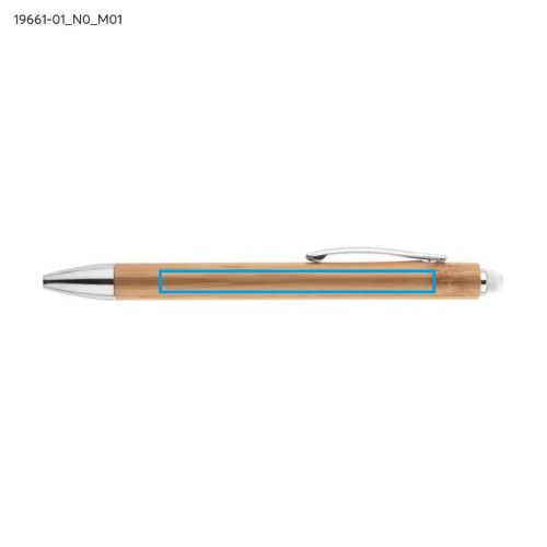 Długopis touch bambusowy TUSO biały