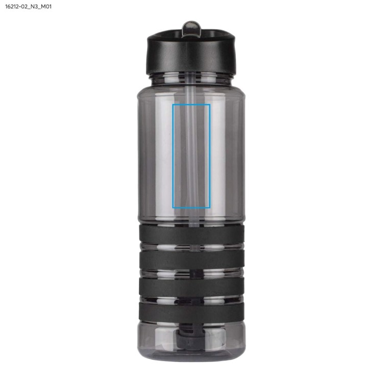 Bidon z filtrem węglowym KIVI 700 ml czarny