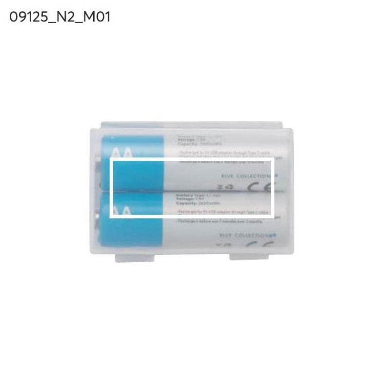 Zestaw akumulatorków AA 1600 mAh przezroczysty