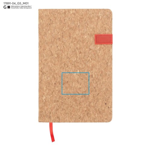 Notes MENTE z pamięcią USB 16GB, A5 czerwony