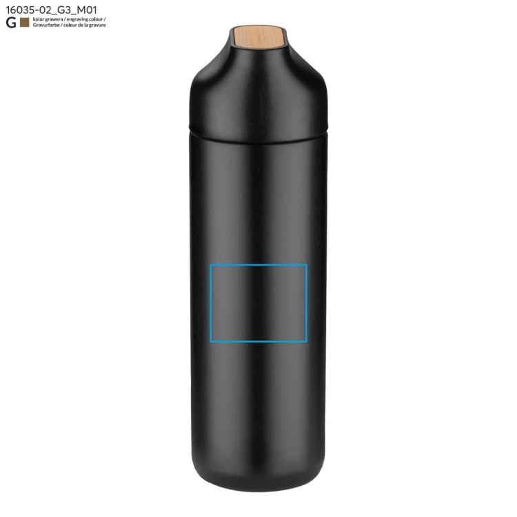 Butelka termiczna ELSA 600 ml czarny