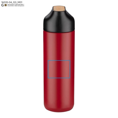 Butelka termiczna ELSA 600 ml czerwony