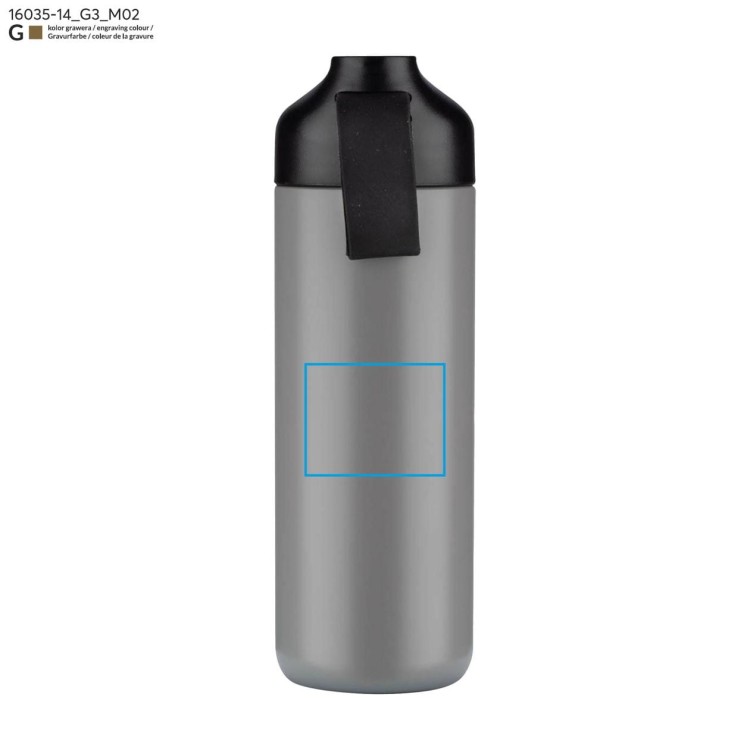 Butelka termiczna ELSA 600 ml popielaty (szary)