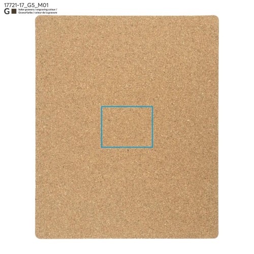 Korkowa podkładka pod mysz PADDI beżowy (naturalny)