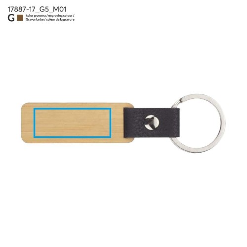 Brelok HOLZ beżowy (naturalny)