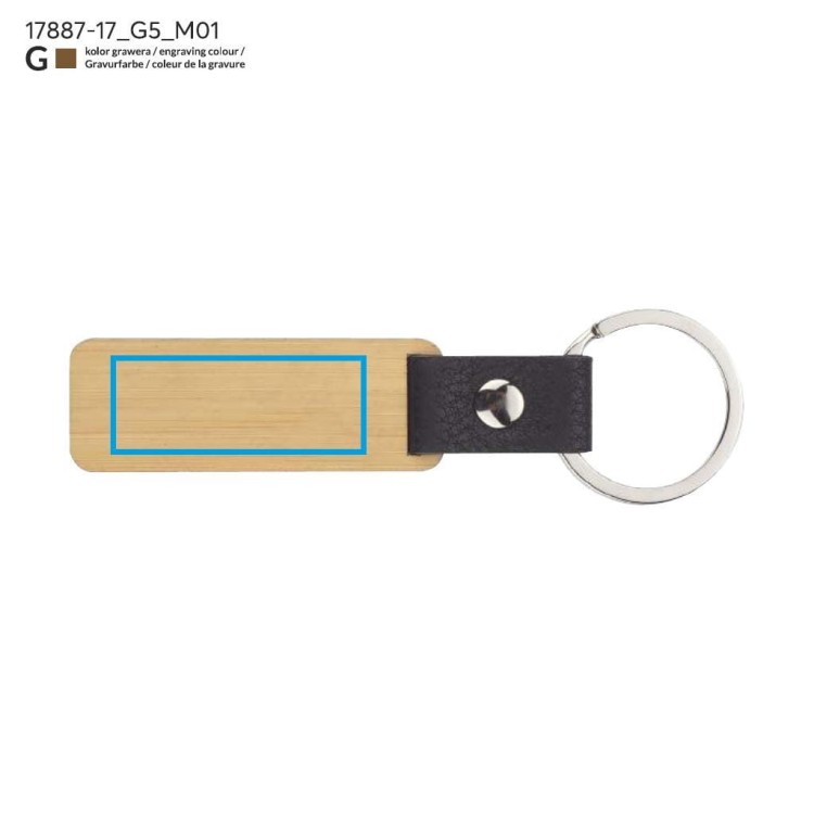 Brelok HOLZ beżowy (naturalny)