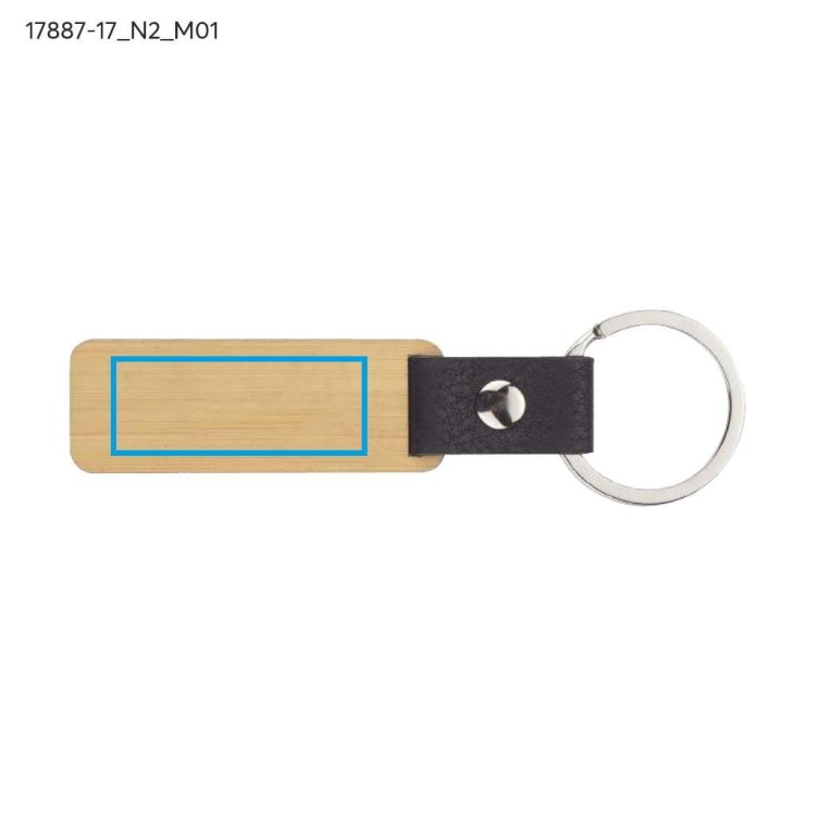 Brelok HOLZ beżowy (naturalny)