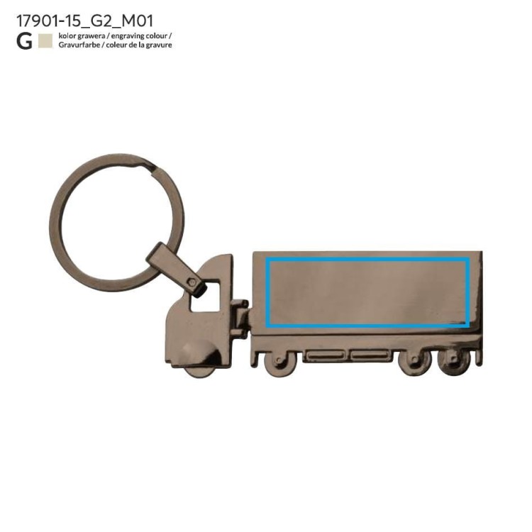 Brelok LORRY grafitowy