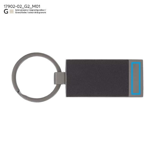 Brelok PORTE grafitowy