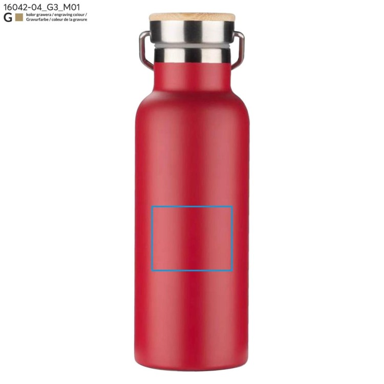 Butelka termiczna KAAN 500 ml czerwony