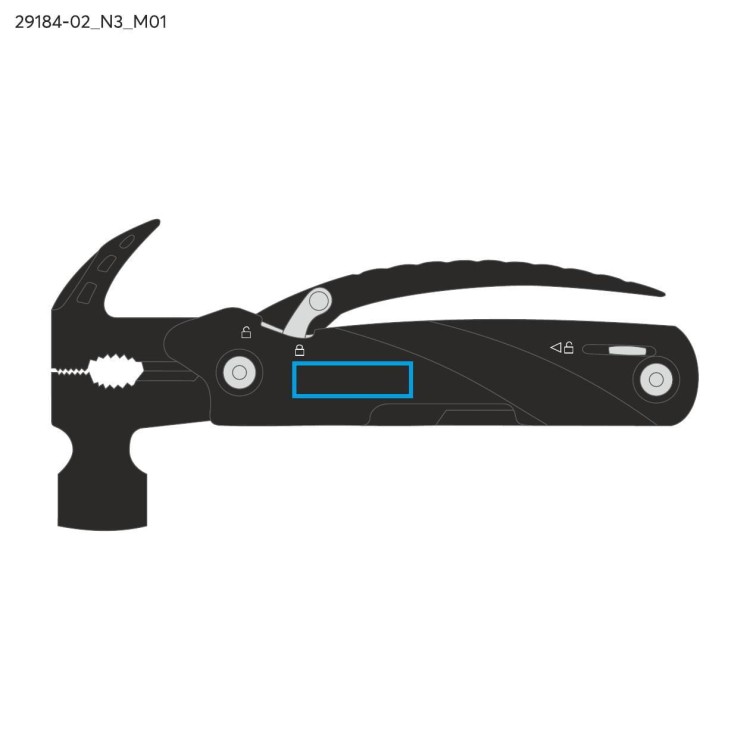 Narzędzie wielofunkcyjne STRIKERI czarny