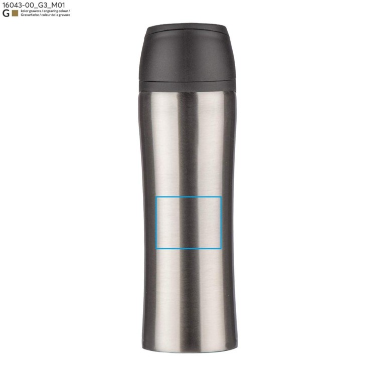 Kubek termiczny MIKE 450 ml srebrny