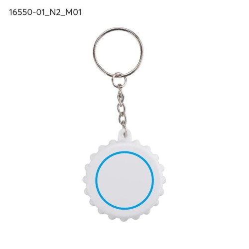 Brelok otwieracz KAPSI biały