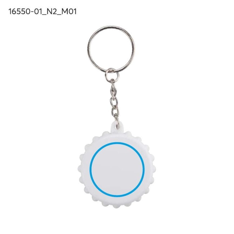 Brelok otwieracz KAPSI biały