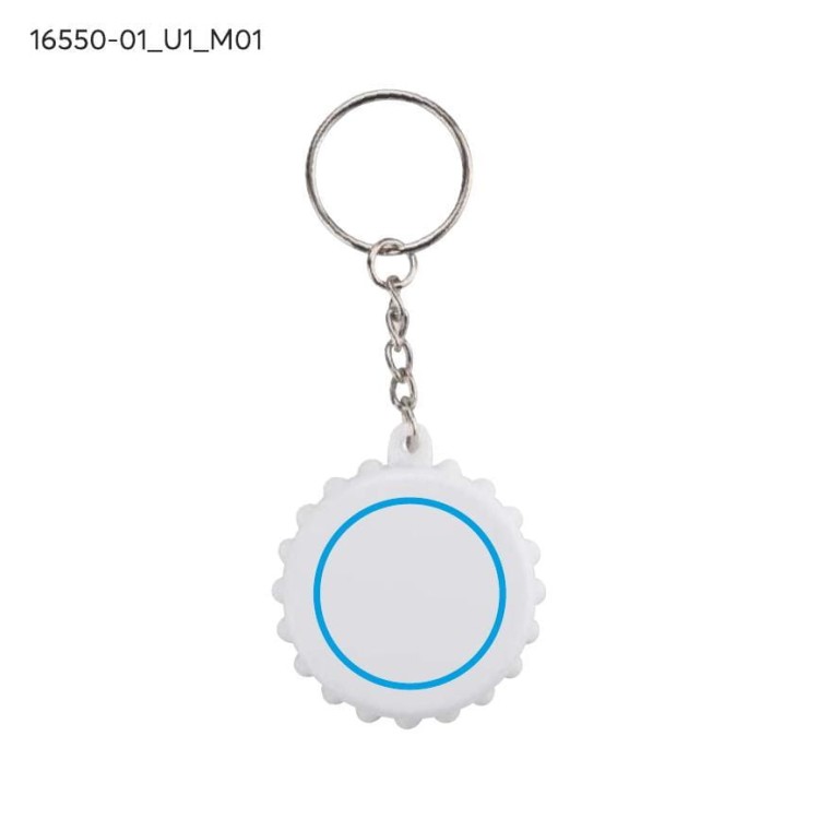 Brelok otwieracz KAPSI biały