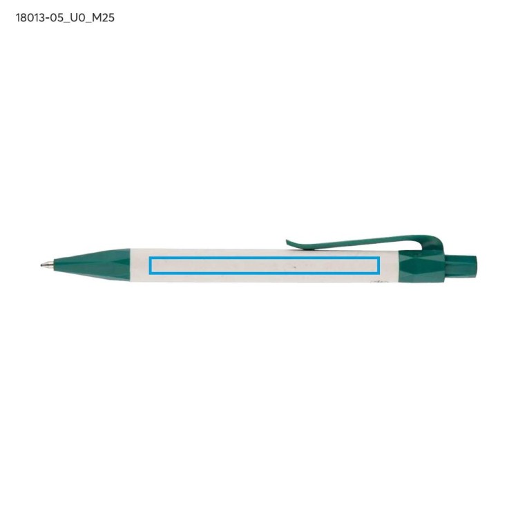 Notes z linjką i długopisem REGALI zielony