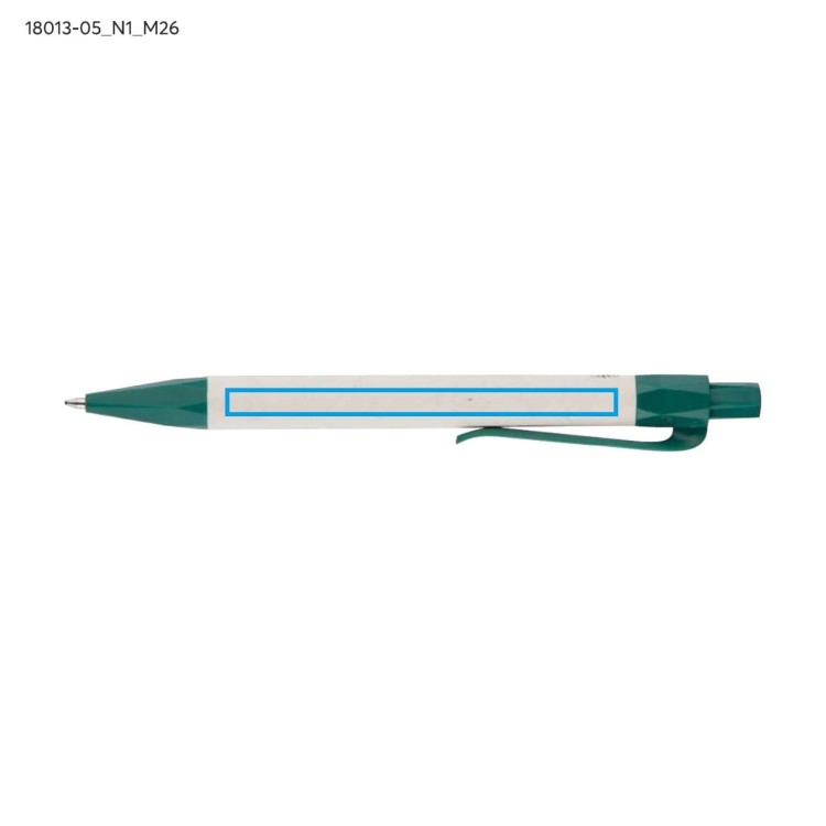 Notes z linjką i długopisem REGALI zielony