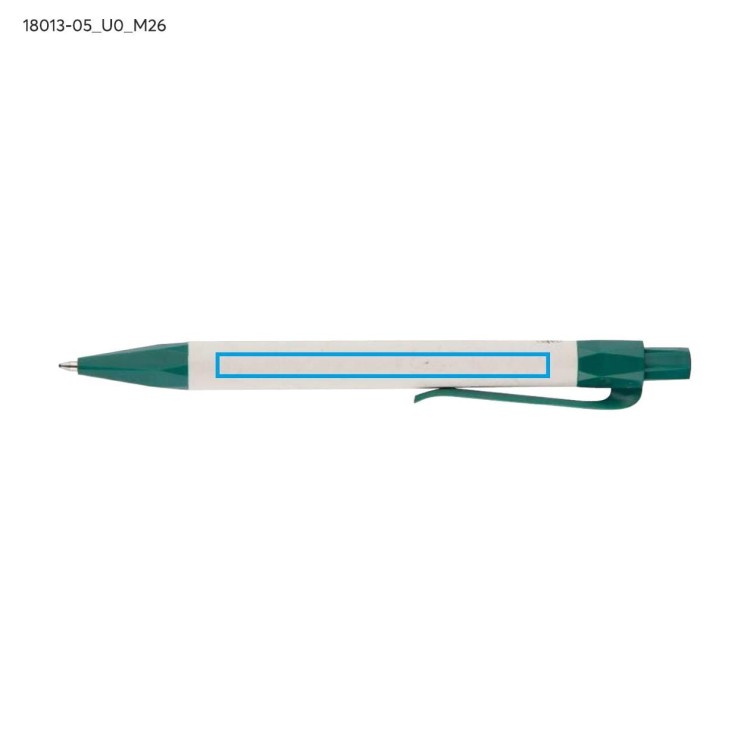 Notes z linjką i długopisem REGALI zielony