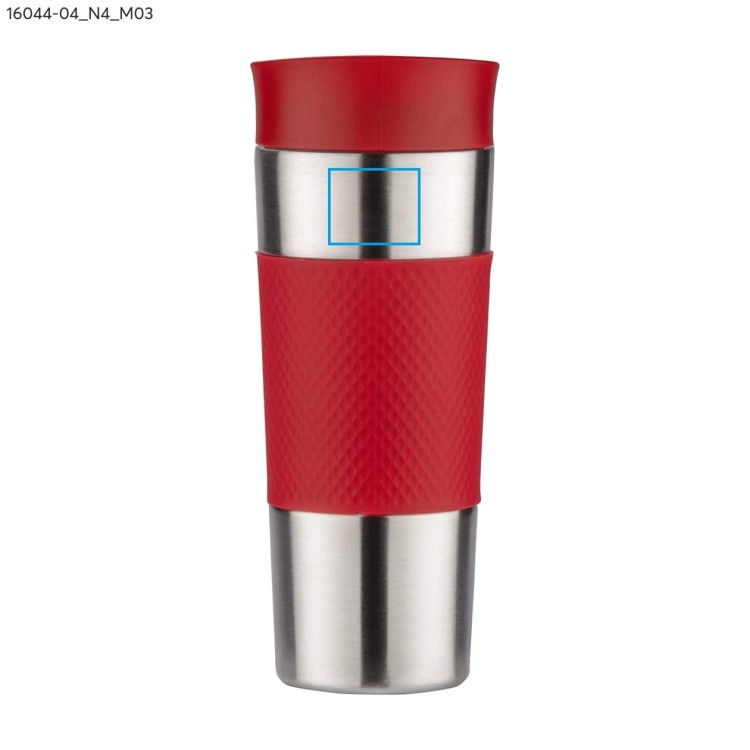 Kubek termiczny RONDE 420 ml czerwony