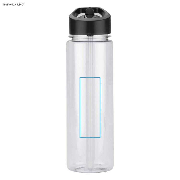 Butelka rPET RELITO 650 ml czarny