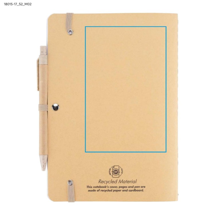 Notes z długopisem REMATT A5 beżowy (naturalny)