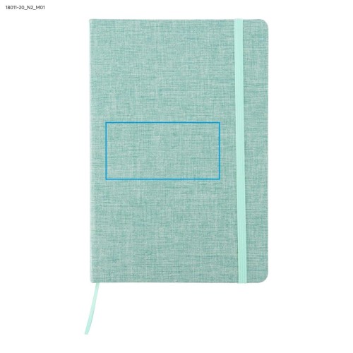 Notes z recyklingowanej bawełny BIVELLO A5 seledynowy