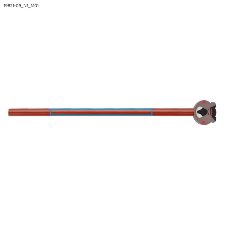 OŁÓWEK z gumką FUNNI MIX - Miś brązowy