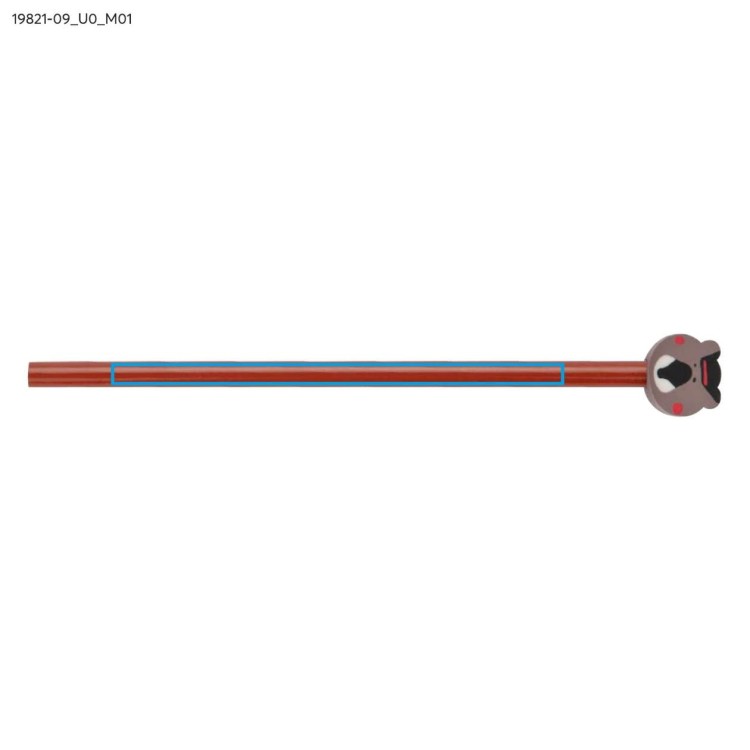 OŁÓWEK z gumką FUNNI MIX - Miś brązowy