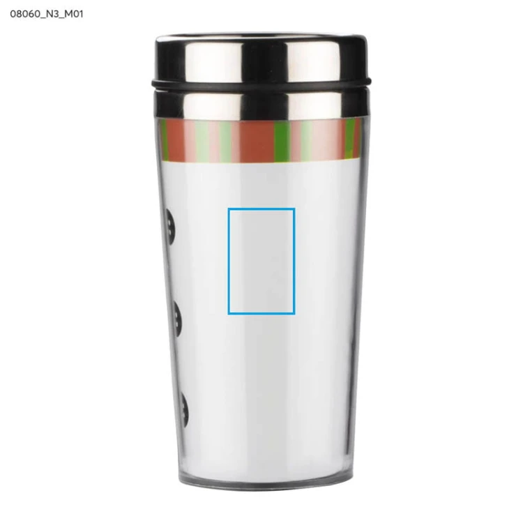 Kubek termiczny SNOWMAN 450 ml wielobarwny