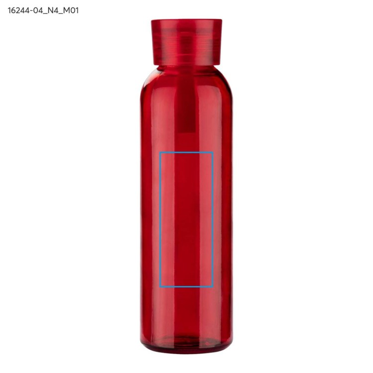 Butelka szklana VERRE 500 ml czerwony