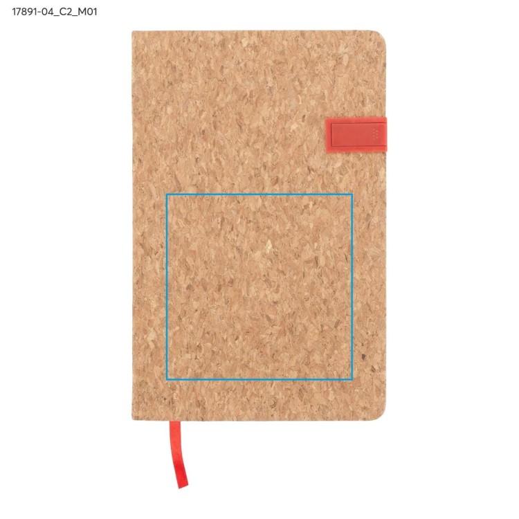 Notes MENTE z pamięcią USB 16GB, A5 czerwony